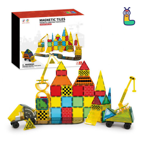 Mágneses építőjáték LELINO Build 90 db