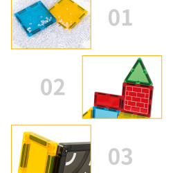 Mágneses építőjáték LELINO Build 50 db