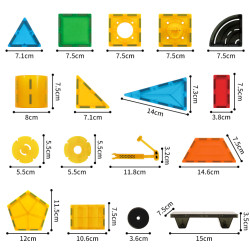 Mágneses építőjáték LELINO Build 50 db