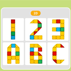 Mágneses építőjáték LELINO Build 50 db