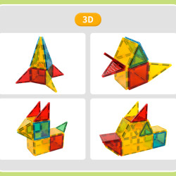 Mágneses építőjáték LELINO Build 50 db