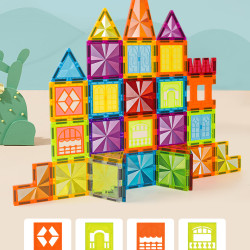 Mágneses építőjáték LELINO Diamond 45 db