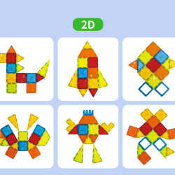 Mágneses építőjáték LELINO Diamond 45 db