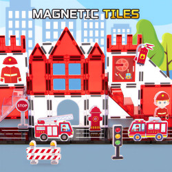 Mágneses építőjáték LELINO Fantasy Fire Control 48 db