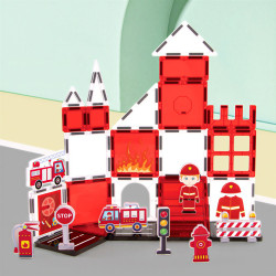 Mágneses építőjáték LELINO Fantasy Fire Control 48 db