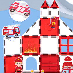 Mágneses építőjáték LELINO Fantasy Fire Control 48 db