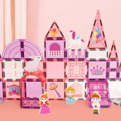 Mágneses építőjáték LELINO Fantasy Princess 58 db