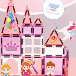 Mágneses építőjáték LELINO Fantasy Princess 58 db
