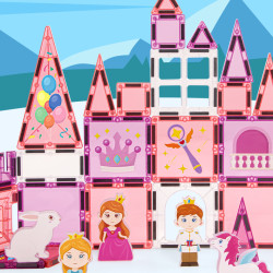 Mágneses építőjáték LELINO Fantasy Princess 58 db