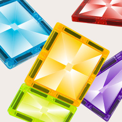 Mágneses építőjáték LELINO Diamond 95 db