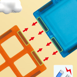 Mágneses építőjáték LELINO Play 66 db