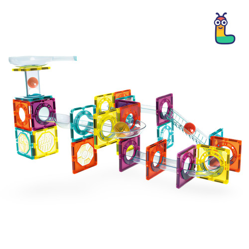 Mágneses építőjáték LELINO Roller 56 db