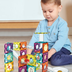 Mágneses építőjáték LELINO Roller 95 db