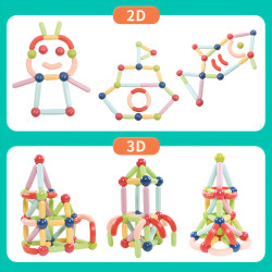 Mágneses építőjáték LELINO Sticks 32 db